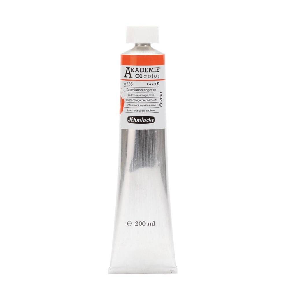 Schmincke Akademie Öl Color Yağlı Boya 200 ml Seri 1 226 Cadmium Orange Hue