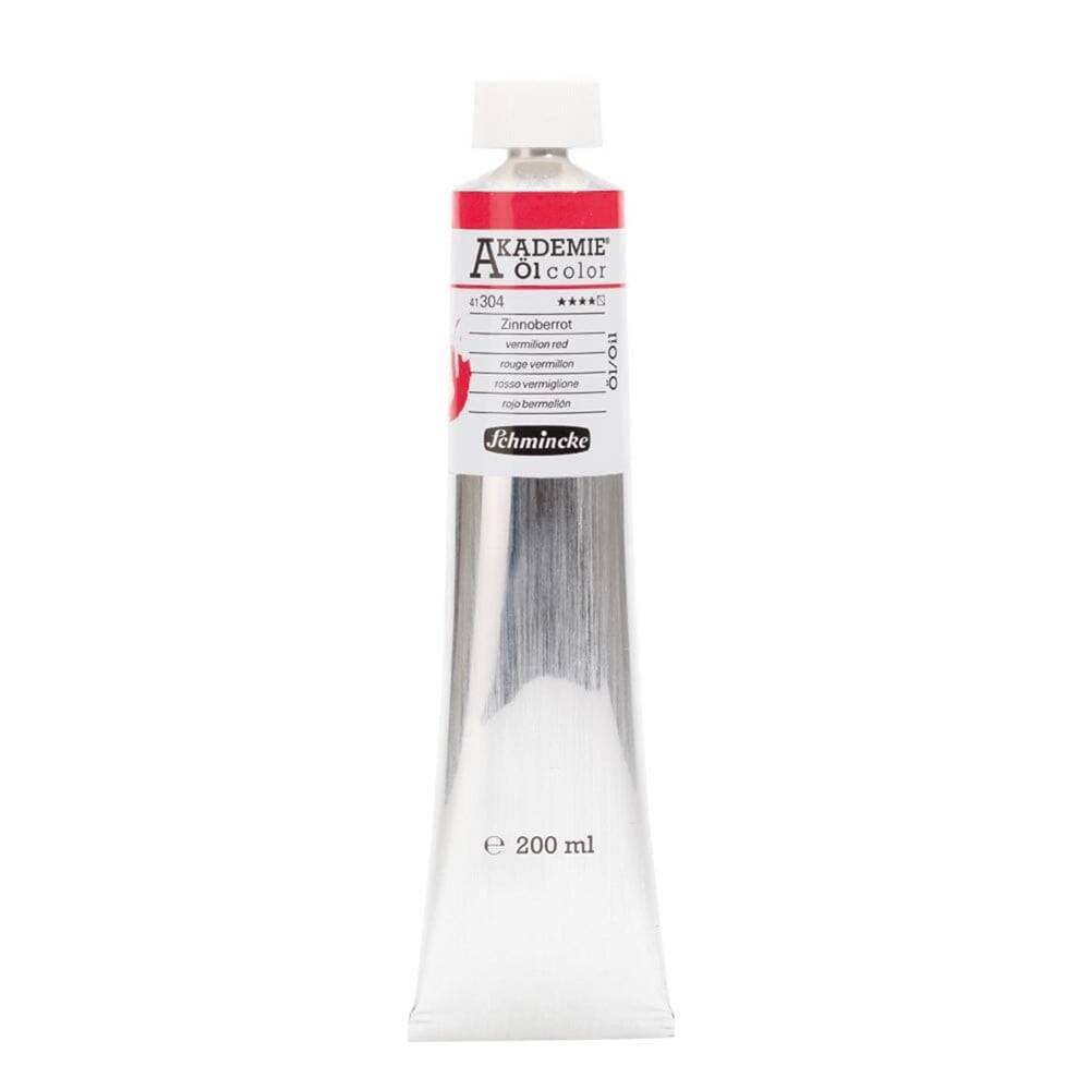 Schmincke Akademie Öl Color Yağlı Boya 200 ml Seri 1 304 Vermilion Red