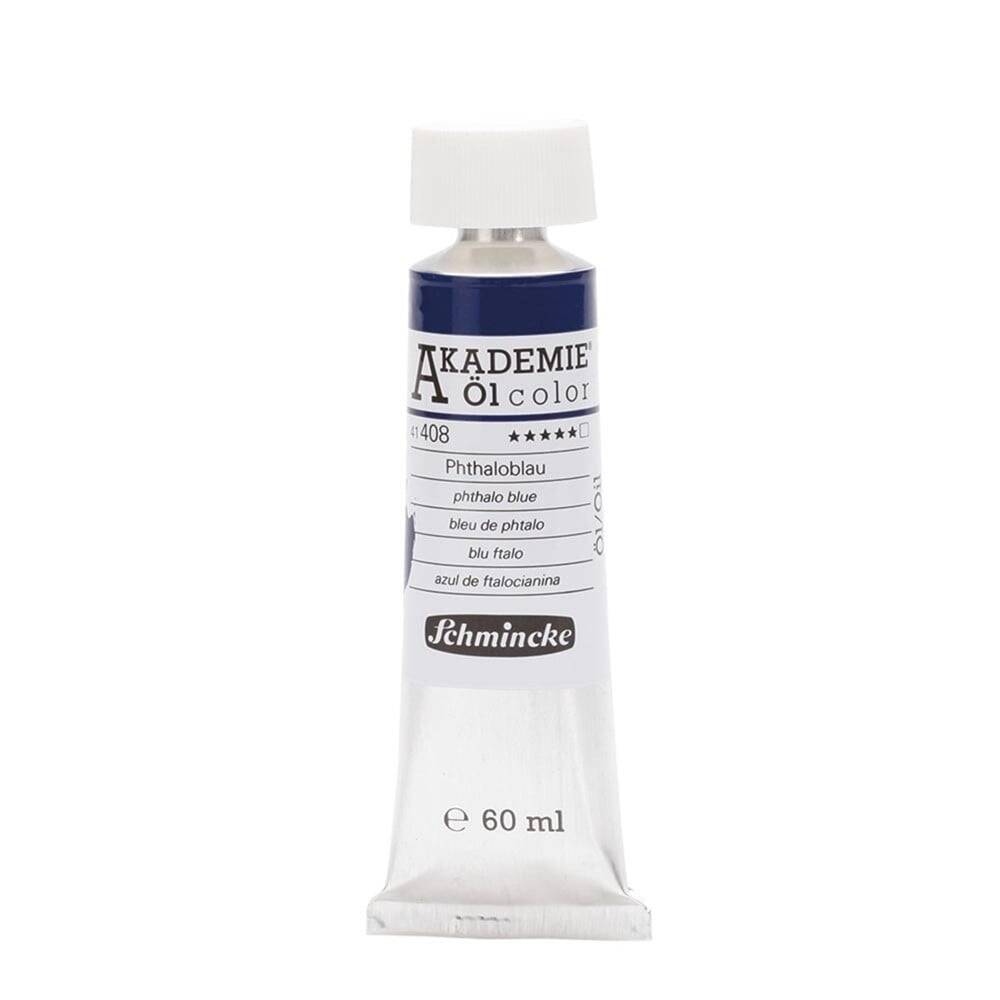 Schmincke Akademie Öl Color Yağlı Boya 60 ml Seri 1 408 Phthalo Blue