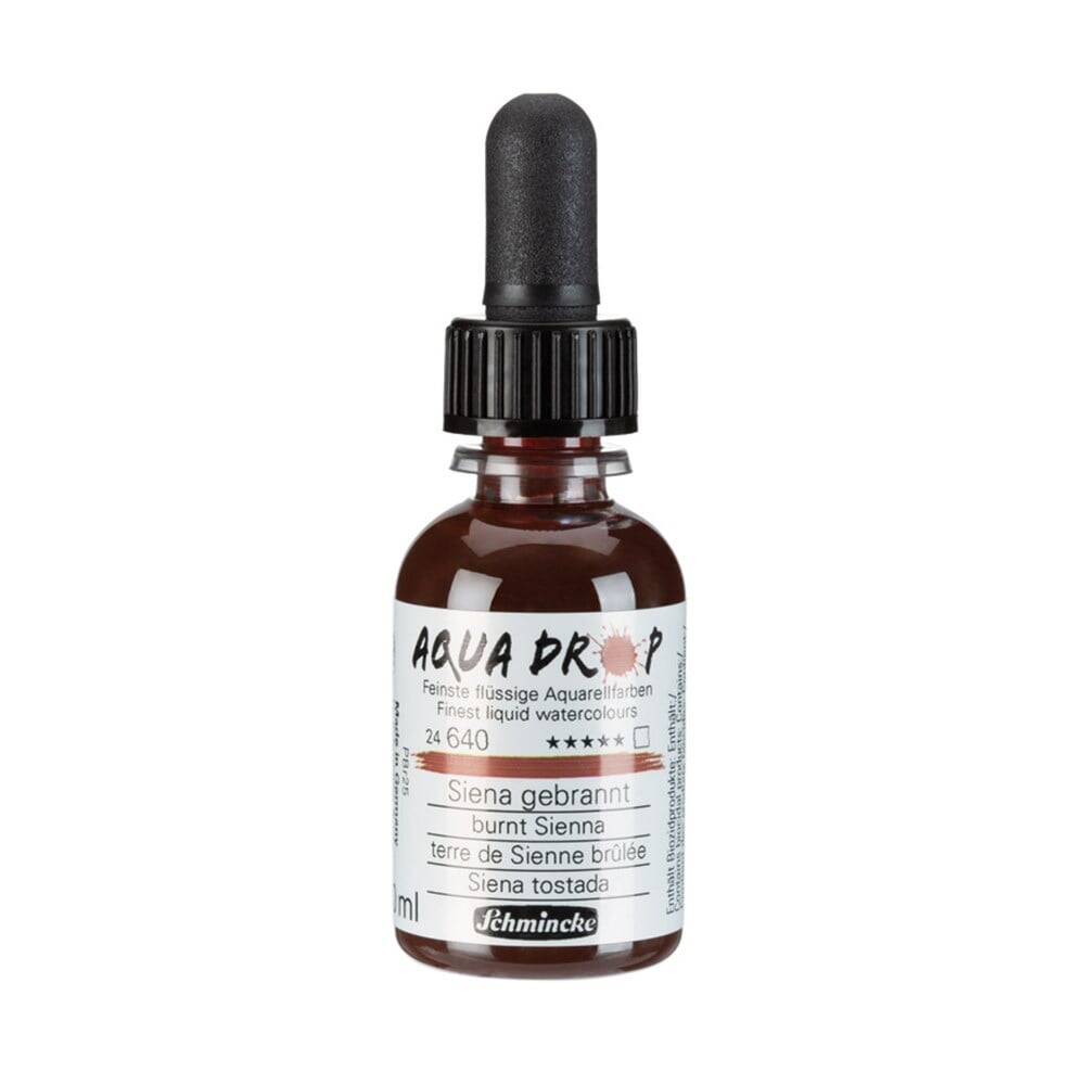 Schmincke Aqua Drop Sıvı Suluboya Burnt Sienna 30 ml