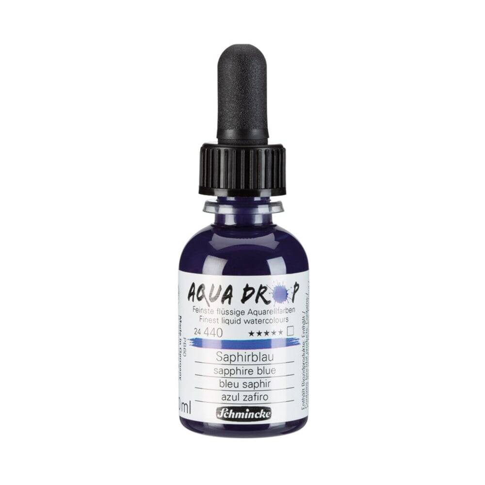 Schmincke Aqua Drop Sıvı Suluboya Sapphire Blue 30 ml