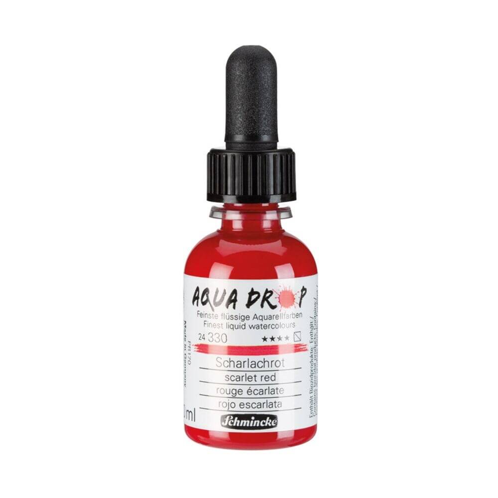 Schmincke Aqua Drop Sıvı Suluboya Scarlet Red 30 ml