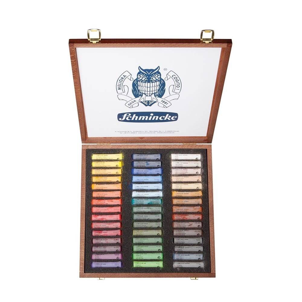Schmincke Artist Soft Pastel Ahşap Kutulu Pastel Boya Seti Genel Amaçlı 45 Renk 77245