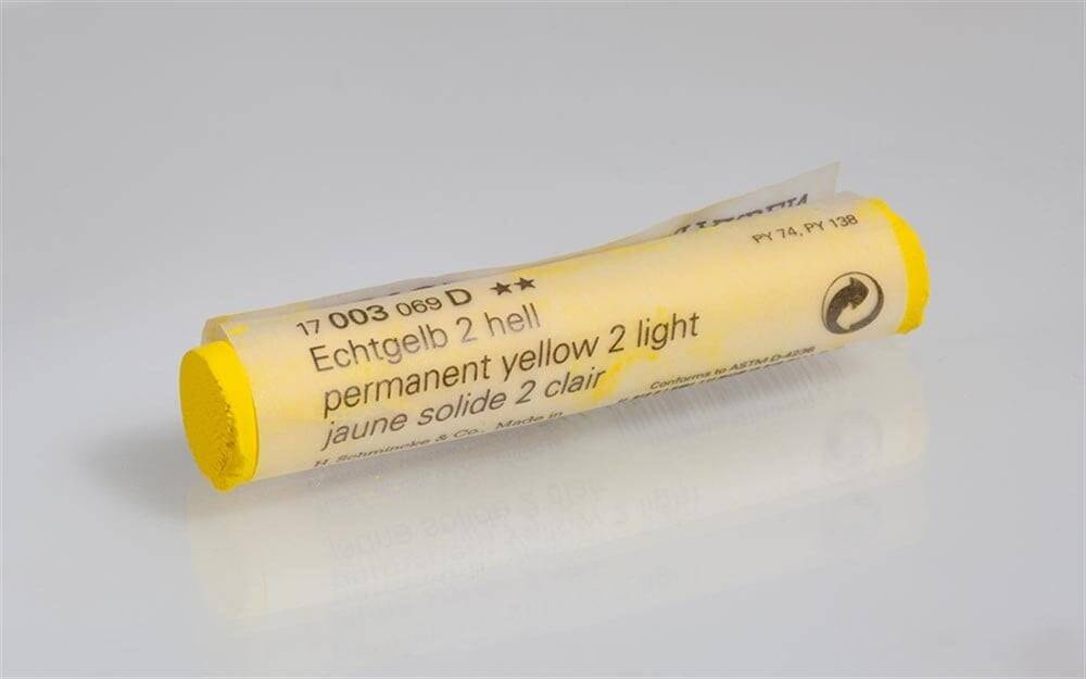 Schmincke Artist Soft Pastel Boya 003 D Permanent Yellow 2 Light
