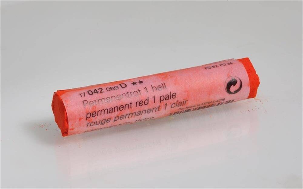 Schmincke Artist Soft Pastel Boya 042 D Permanent Red 1 Pale