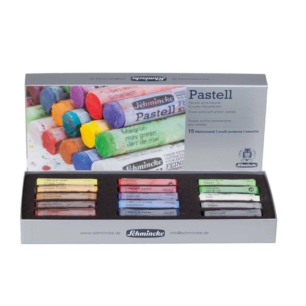 Schmincke Artist Soft Pastel Karton Kutulu Pastel Boya Seti Genel Amaçlı 15 Renk 77215