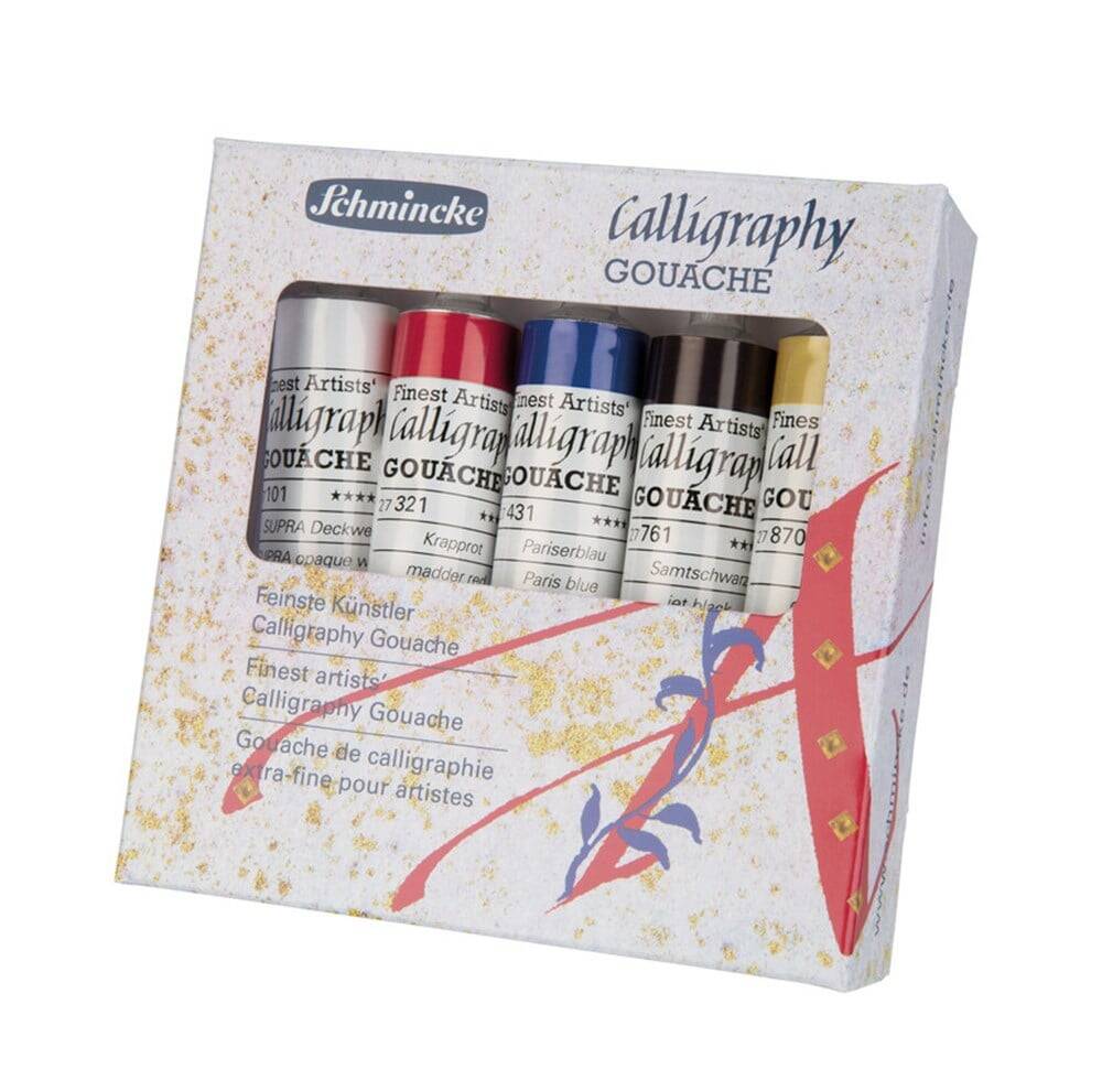 Schmincke Calligraphy Artist Guaj Boya 5 Renk Set