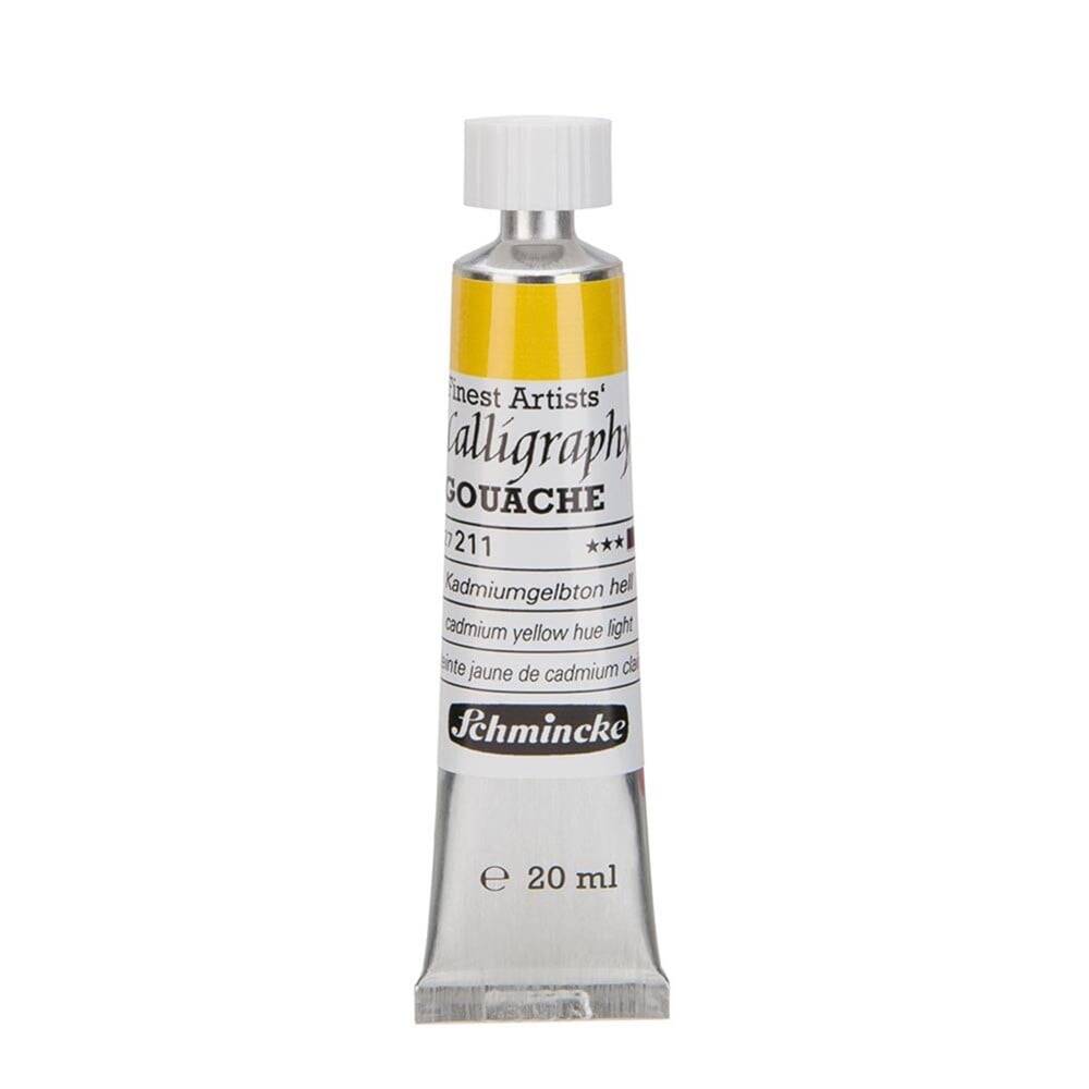 Schmincke Calligraphy Gouache Artist Guaj Boya 20 ml Tüp 211 Cadmium Yellow Hue Light