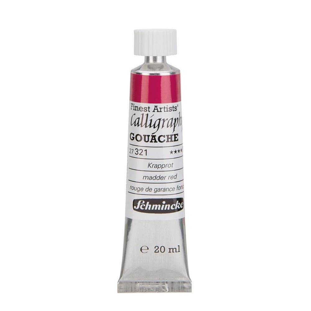 Schmincke Calligraphy Gouache Artist Guaj Boya 20 ml Tüp 321 Madder Red