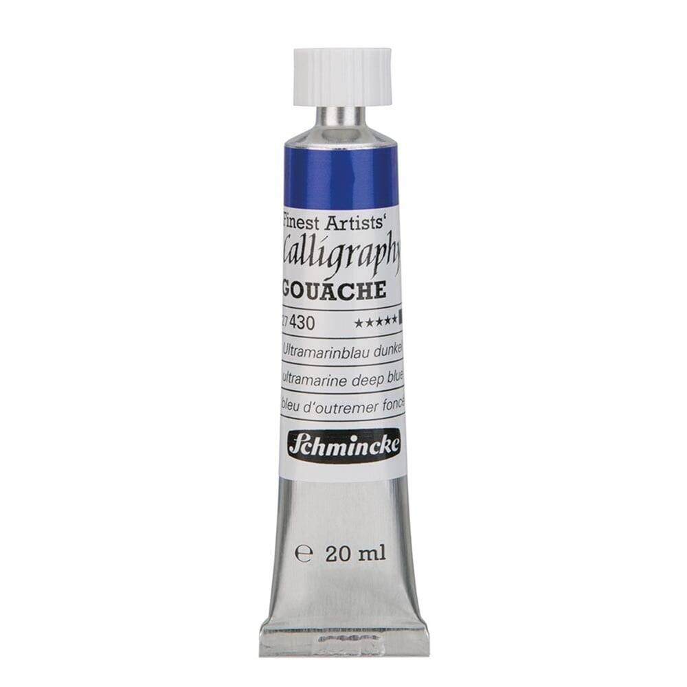 Schmincke Calligraphy Gouache Artist Guaj Boya 20 ml Tüp 430 Ultramarine Deep Blue