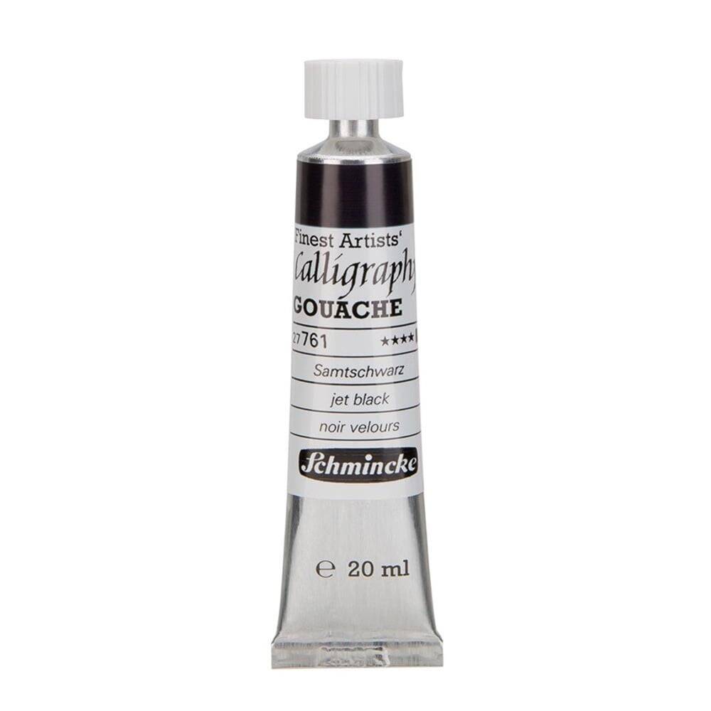 Schmincke Calligraphy Gouache Artist Guaj Boya 20 ml Tüp 761 Jet Black