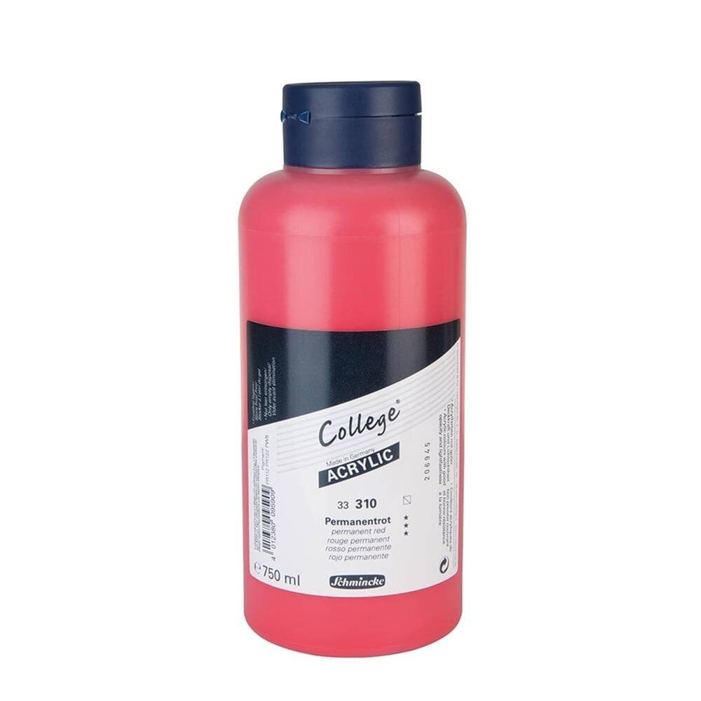 Schmincke College Acrylic Akrilik Boya 750 ml 310 Permanent Red