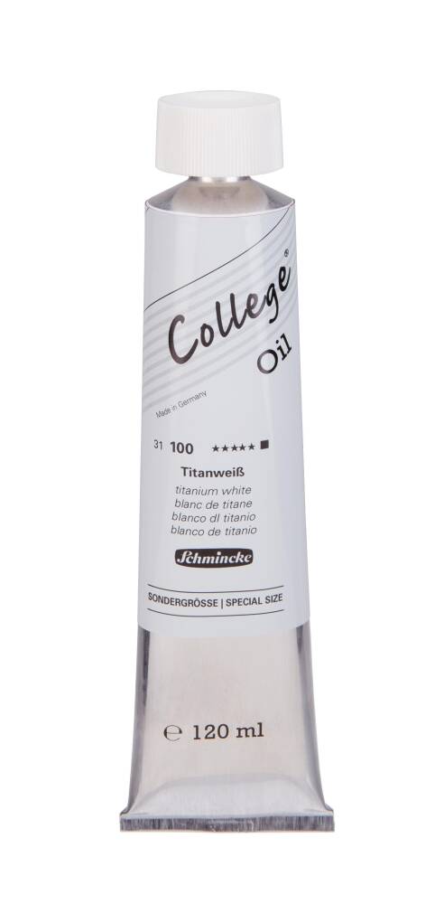 Schmincke College Oil Paint 120ml 100 Titanium White