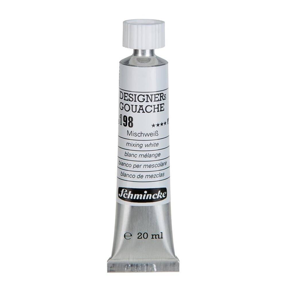 Schmincke Hks Designers Gouache Guaj Boya 20 ml Tüp 198 Mixing White