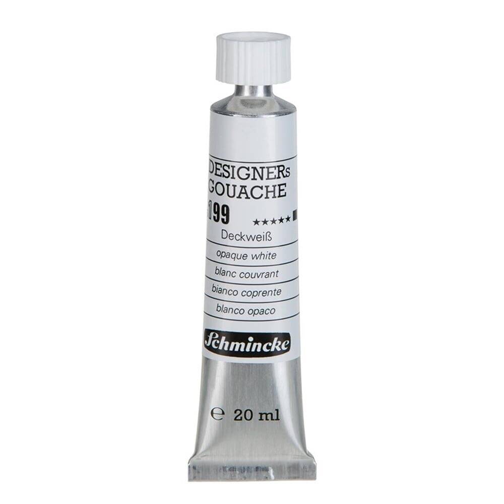 Schmincke Hks Designers Gouache Guaj Boya 20 ml Tüp 199 Opaque White