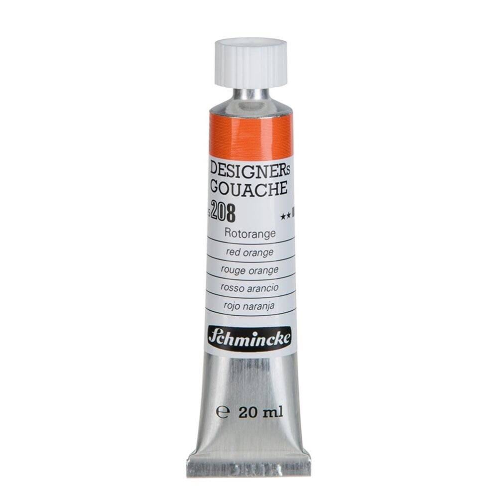 Schmincke Hks Designers Gouache Guaj Boya 20 ml Tüp 208 Red Orange