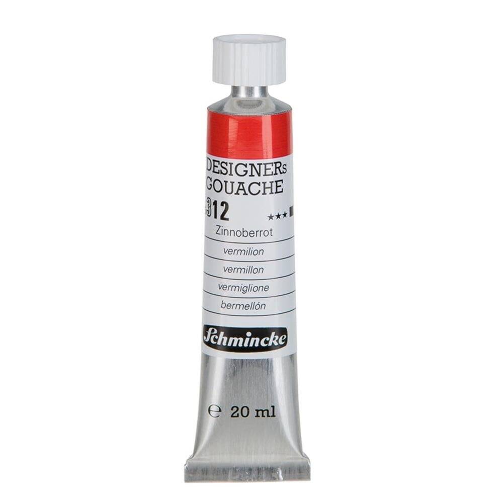Schmincke Hks Designers Gouache Guaj Boya 20 ml Tüp 312 Vermilion Red