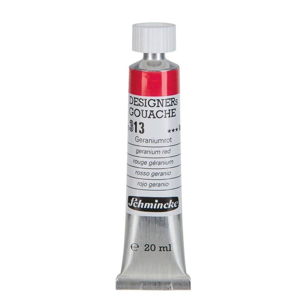 Schmincke Hks Designers Gouache Guaj Boya 20 ml Tüp 313 Geranium Red