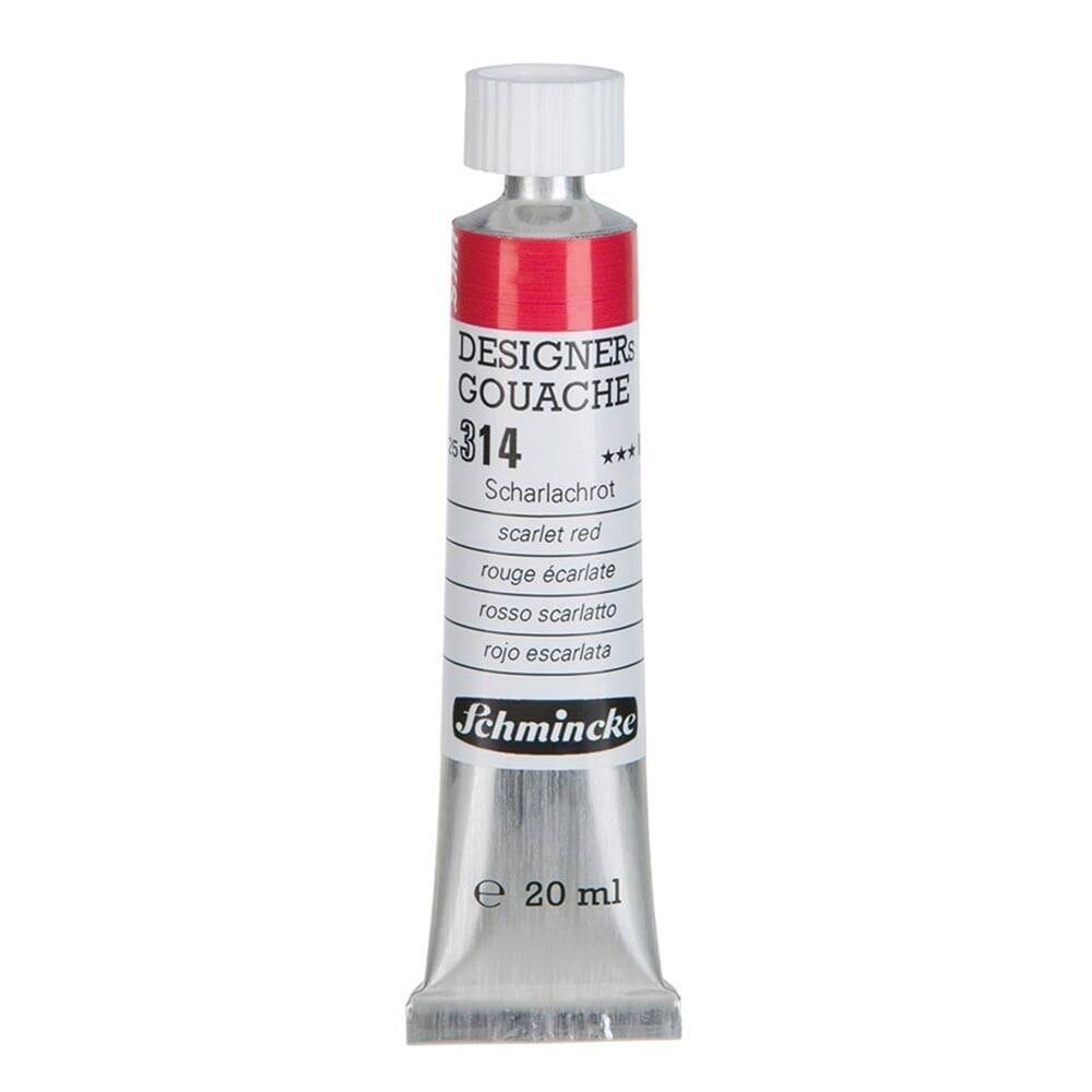 Schmincke Hks Designers Gouache Guaj Boya 20 ml Tüp 314 Scarlet Red