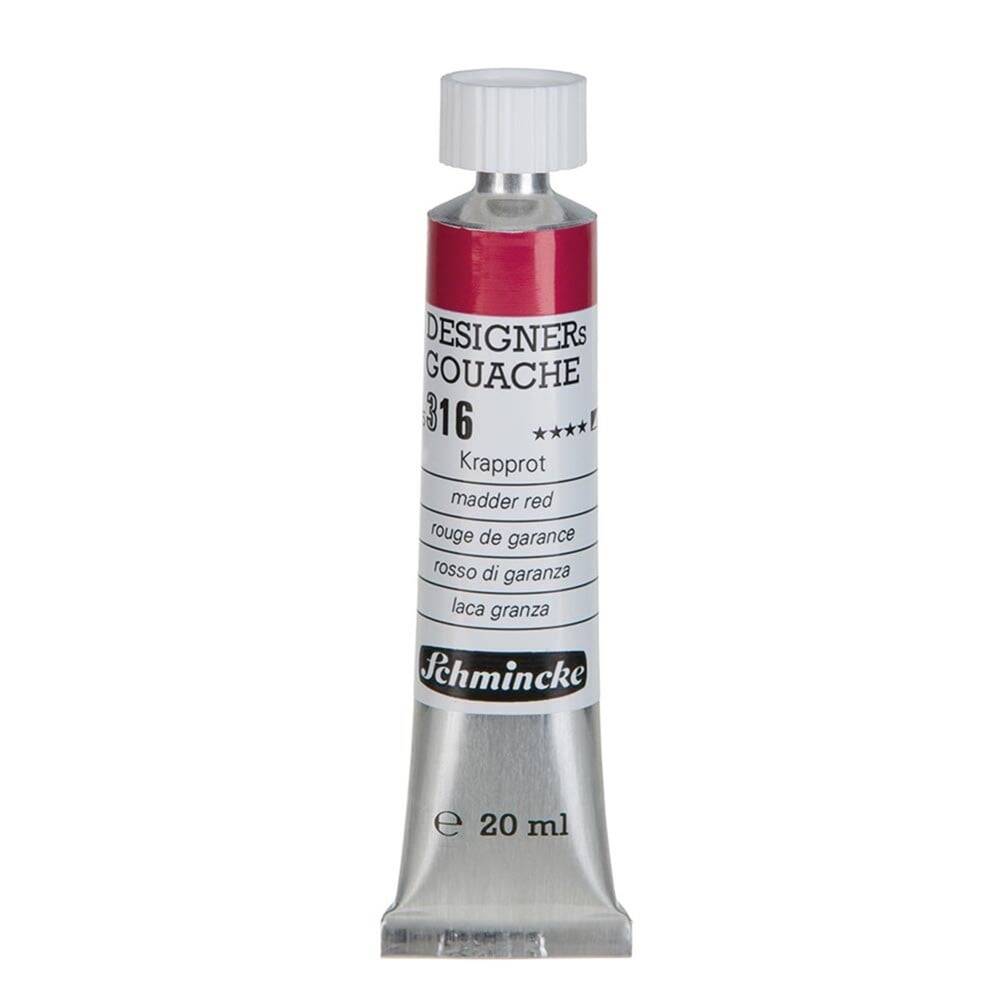 Schmincke Hks Designers Gouache Guaj Boya 20 ml Tüp 316 Madder Red