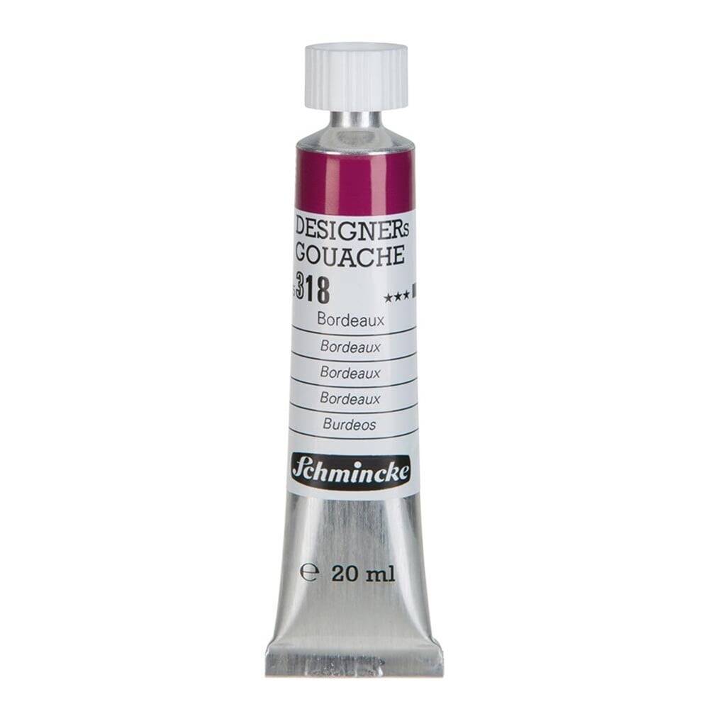 Schmincke Hks Designers Gouache Guaj Boya 20 ml Tüp 318 Bordeaux