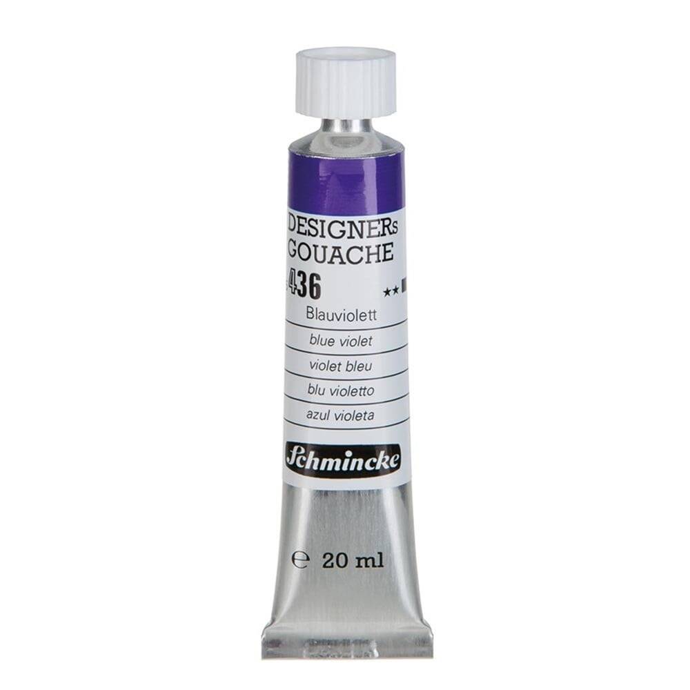 Schmincke Hks Designers Gouache Guaj Boya 20 ml Tüp 436 Blue Violet