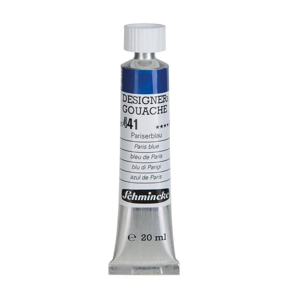 Schmincke Hks Designers Gouache Guaj Boya 20 ml Tüp 441 Paris Blue
