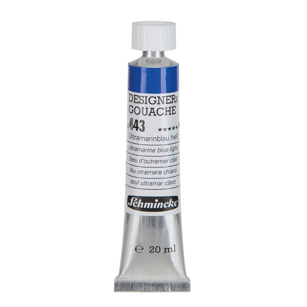 Schmincke Hks Designers Gouache Guaj Boya 20 ml Tüp 443 Ultramarine Blue Light