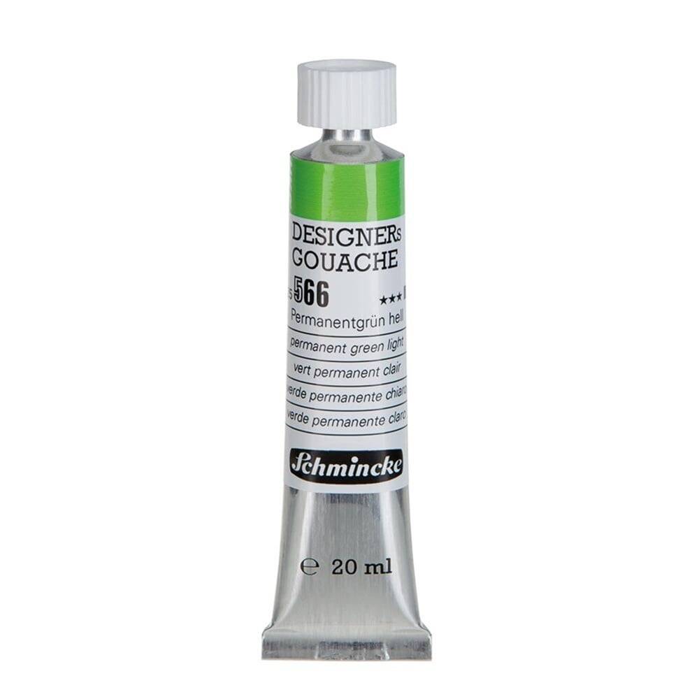 Schmincke Hks Designers Gouache Guaj Boya 20 ml Tüp 566 Permanent Green Light