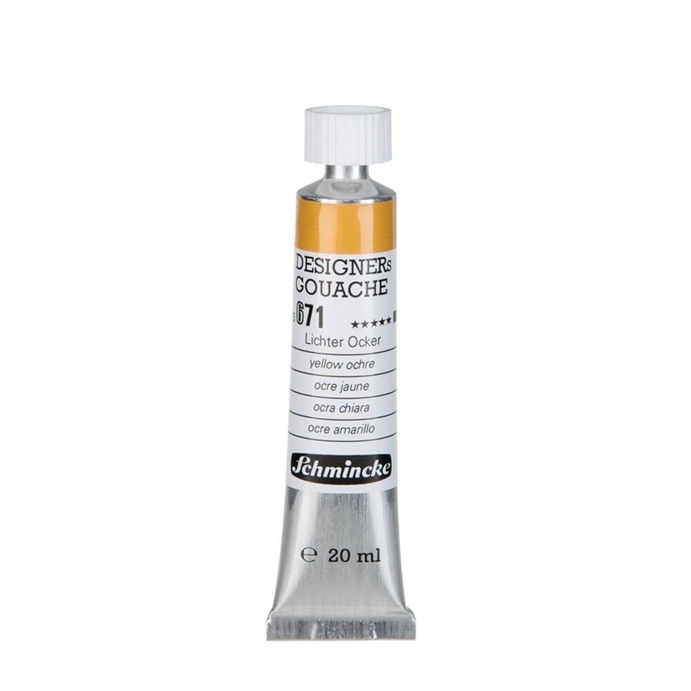 Schmincke Hks Designers Gouache Guaj Boya 20 ml Tüp 671 Yellow Ochre