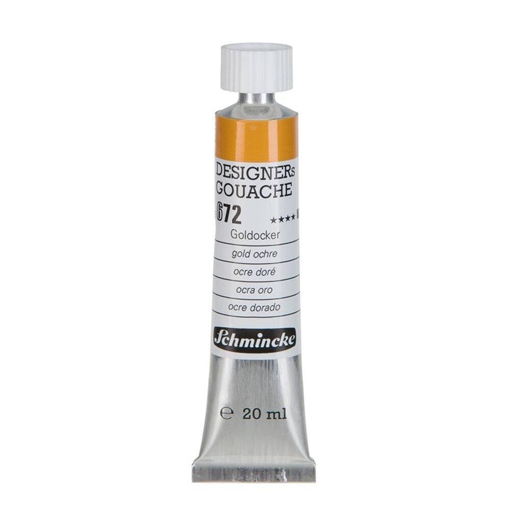 Schmincke Hks Designers Gouache Guaj Boya 20 ml Tüp 672 Gold Ochre