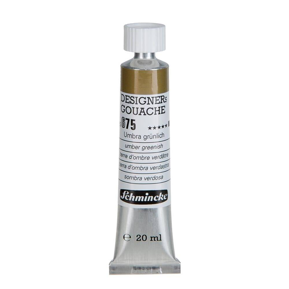 Schmincke Hks Designers Gouache Guaj Boya 20 ml Tüp 675 Umber Greenish