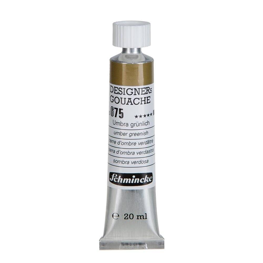 Schmincke Hks Designers Gouache Guaj Boya 20 ml Tüp 675 Umber Greenish