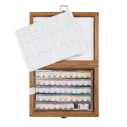 Schmincke Horadam Aquarell Ahşap Kutu Artist Sulu Boya Seti 48 X Yarım Tablet 74548