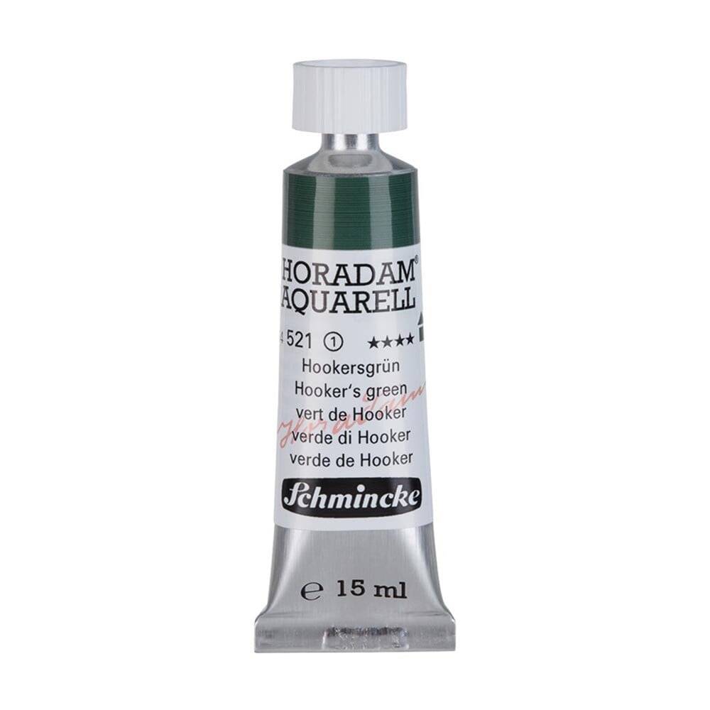 Schmincke Horadam Aquarell Artist Sulu Boya 15 ml Tüp Seri 1 521 HookerS Green