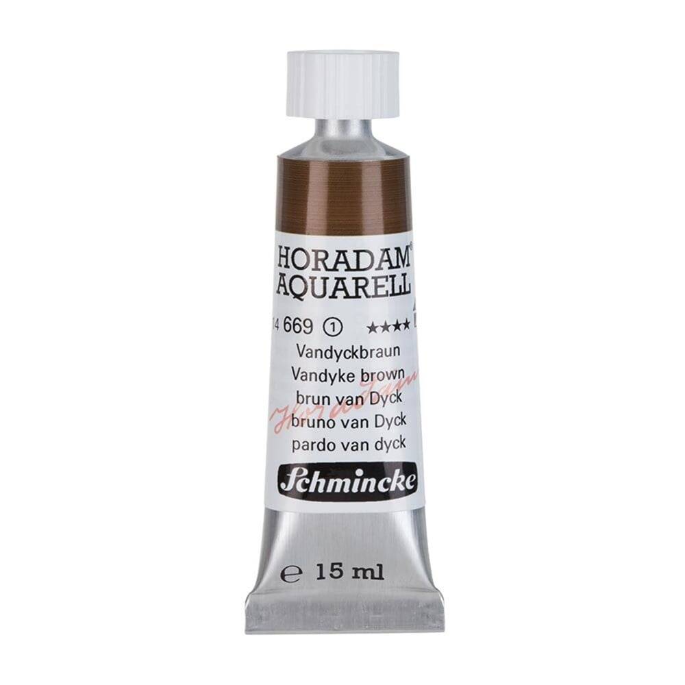 Schmincke Horadam Aquarell Artist Sulu Boya 15 ml Tüp Seri 1 669 Vandyke Brown
