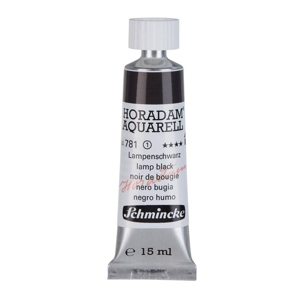 Schmincke Horadam Aquarell Artist Sulu Boya 15 ml Tüp Seri 1 781 Lamp Black