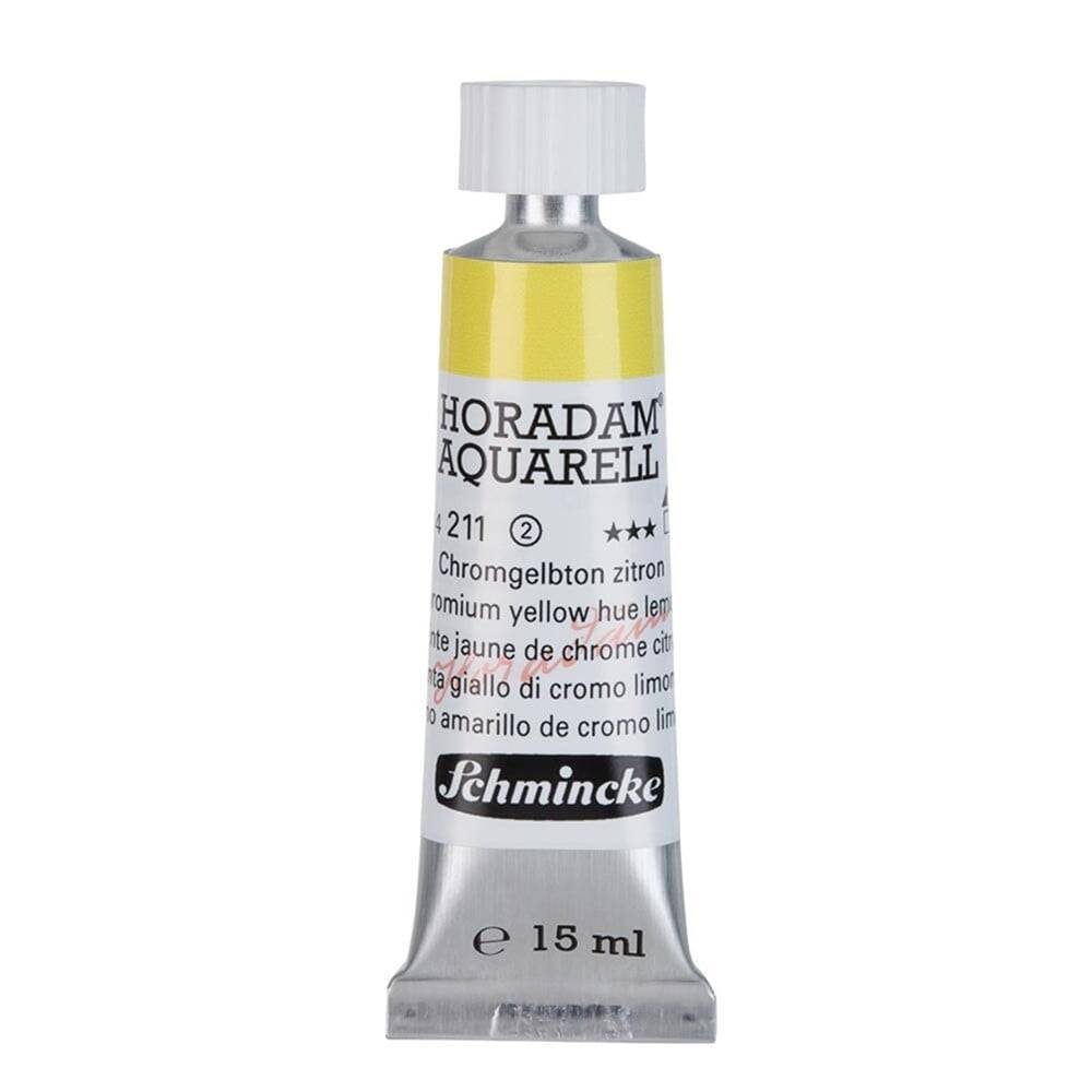 Schmincke Horadam Aquarell Artist Sulu Boya 15 ml Tüp Seri 2 211 Chrome Yellow Lemon No Lead