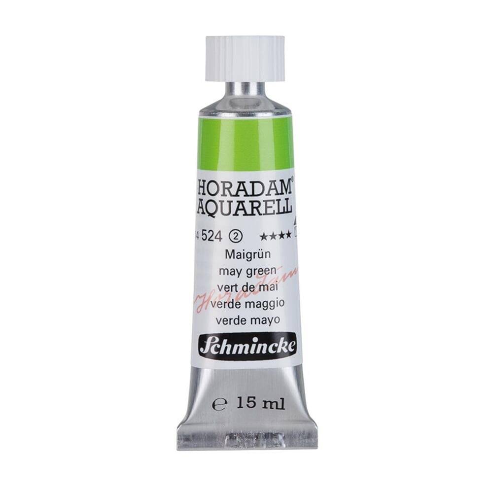 Schmincke Horadam Aquarell Artist Sulu Boya 15 ml Tüp Seri 2 524 May Green
