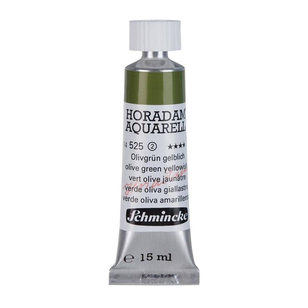 Schmincke Horadam Aquarell Artist Sulu Boya 15 ml Tüp Seri 2 525 Olive Green Yellowish