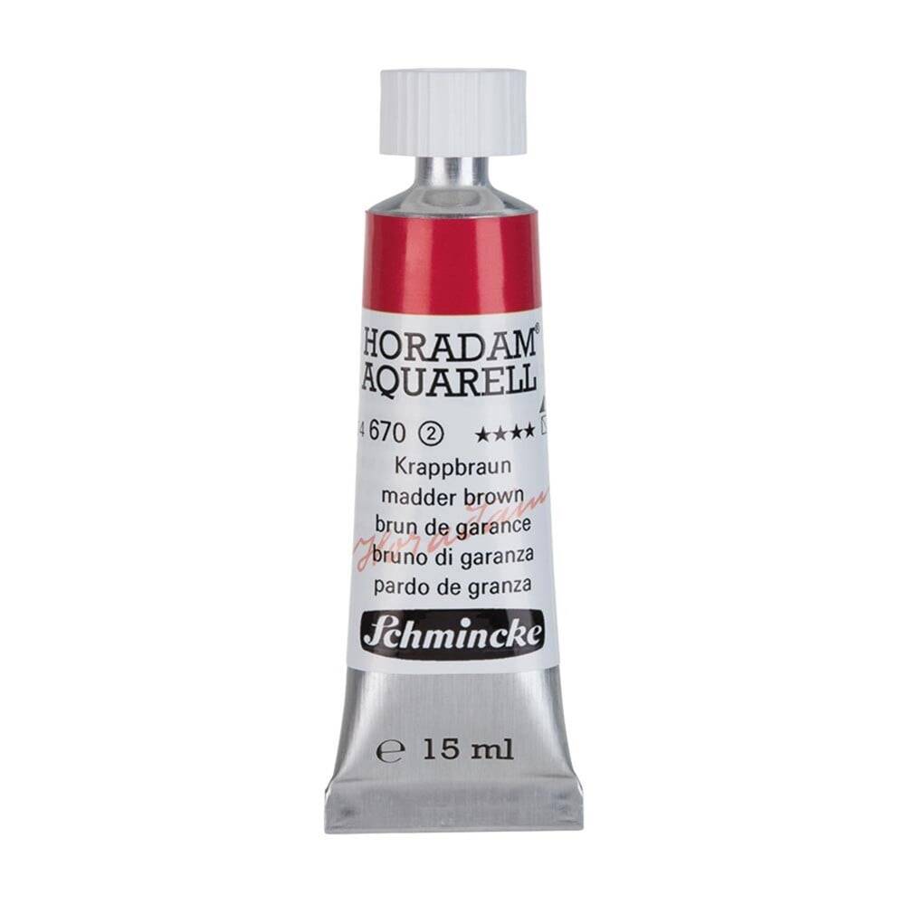 Schmincke Horadam Aquarell Artist Sulu Boya 15 ml Tüp Seri 2 670 Madder Brown