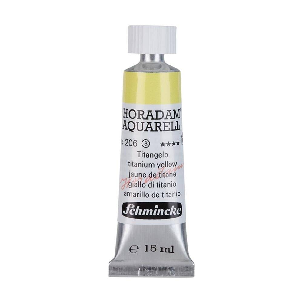 Schmincke Horadam Aquarell Artist Sulu Boya 15 ml Tüp Seri 3 206 Titanium Yellow