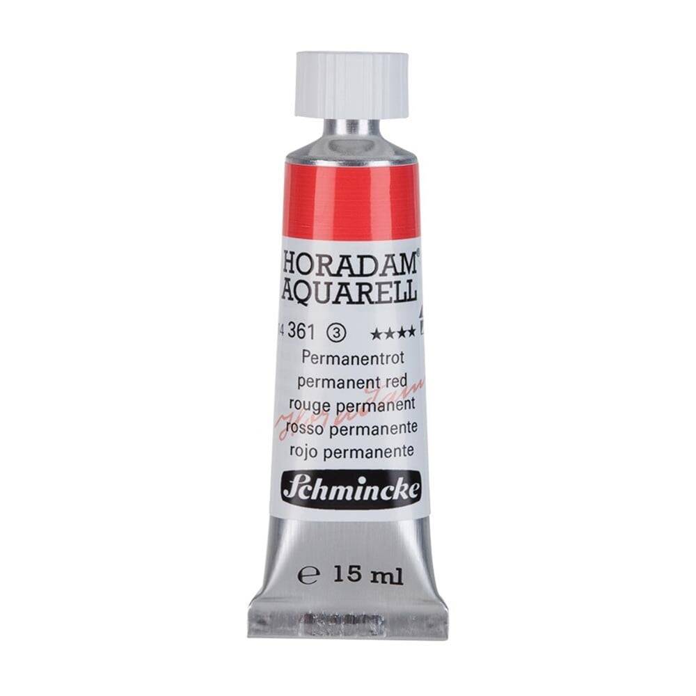 Schmincke Horadam Aquarell Artist Sulu Boya 15 ml Tüp Seri 3 361 Permanent Red