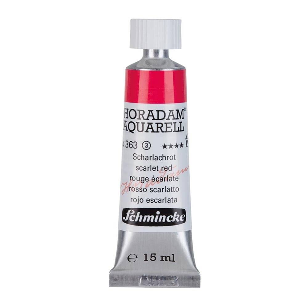 Schmincke Horadam Aquarell Artist Sulu Boya 15 ml Tüp Seri 3 363 Scarlet Red