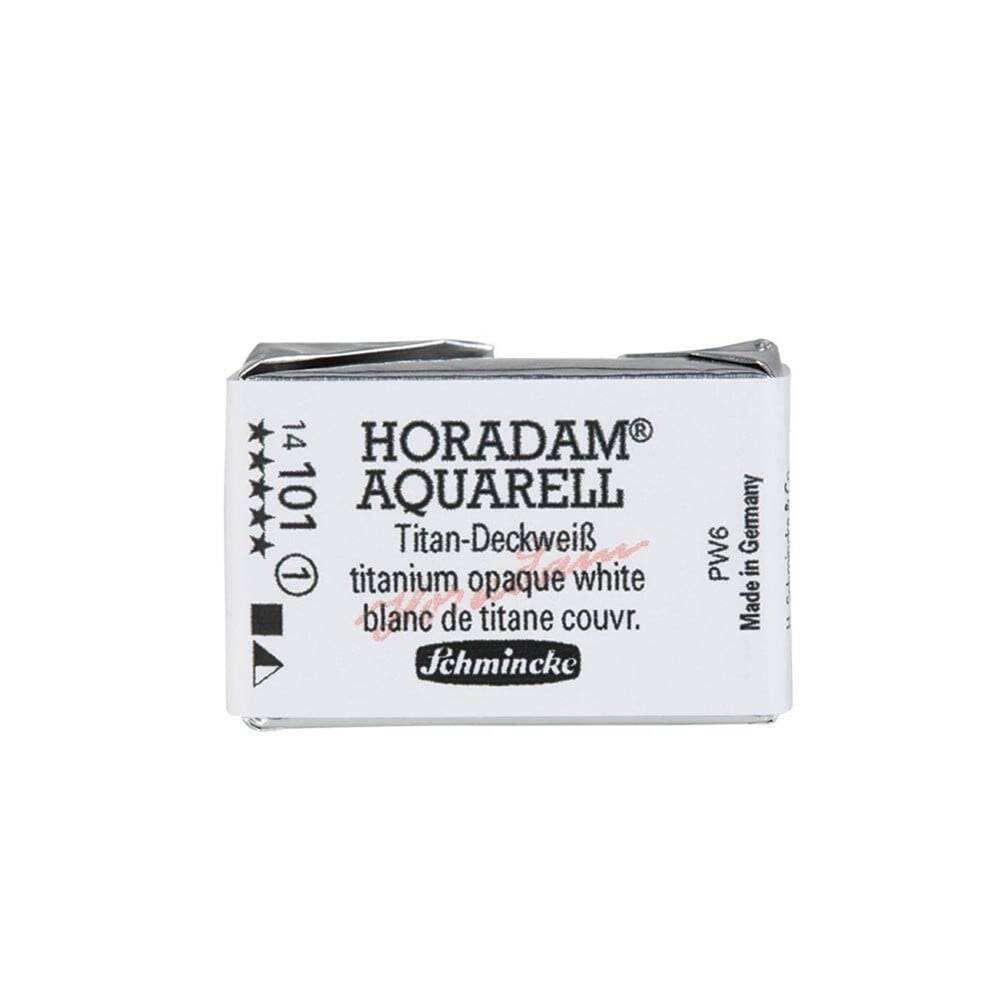 Schmincke Horadam Aquarell Artist Sulu Boya Tam Tablet Seri 1 101 Titanium Opaque White