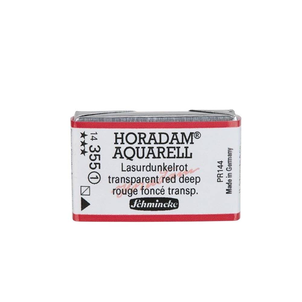 Schmincke Horadam Aquarell Artist Sulu Boya Tam Tablet Seri 1 355 Transparent Red Deep