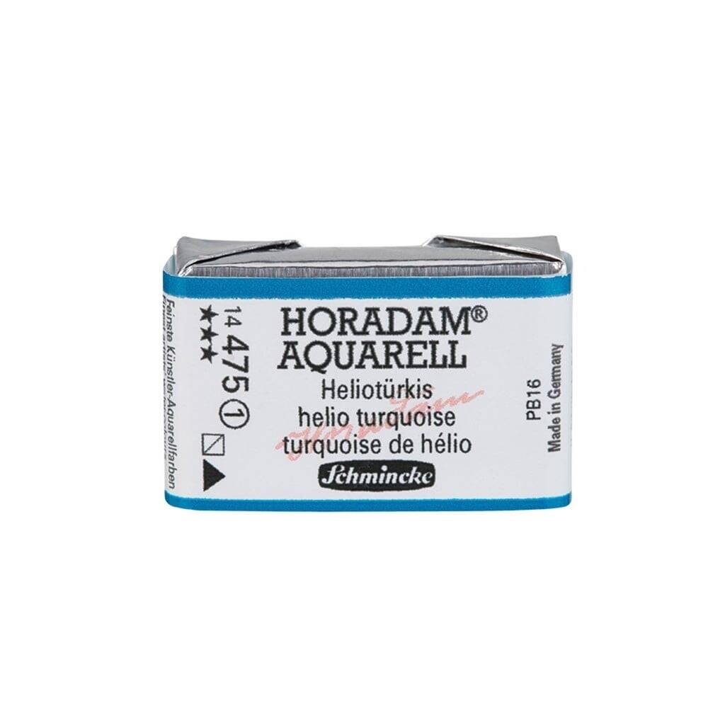 Schmincke Horadam Aquarell Artist Sulu Boya Tam Tablet Seri 1 475 Helio Turquoise
