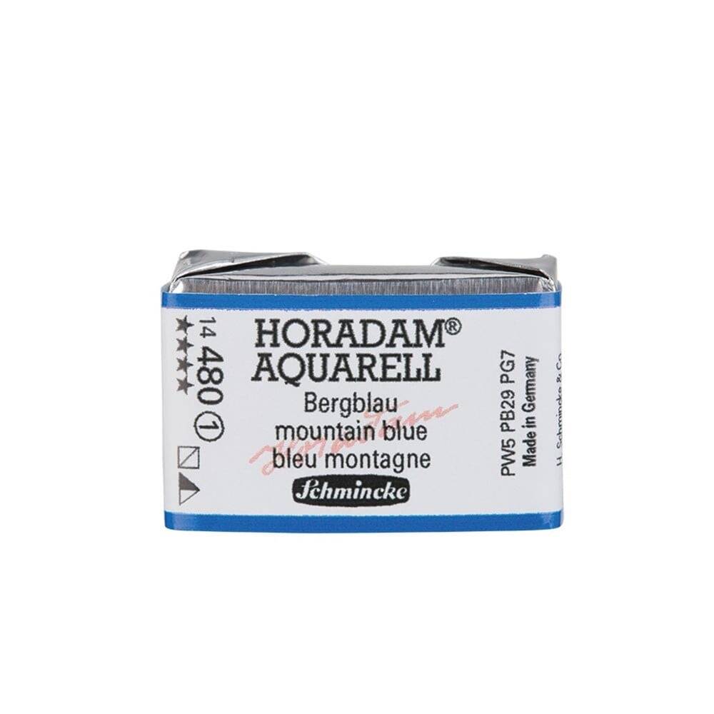 Schmincke Horadam Aquarell Artist Sulu Boya Tam Tablet Seri 1 480 Mountain Blue