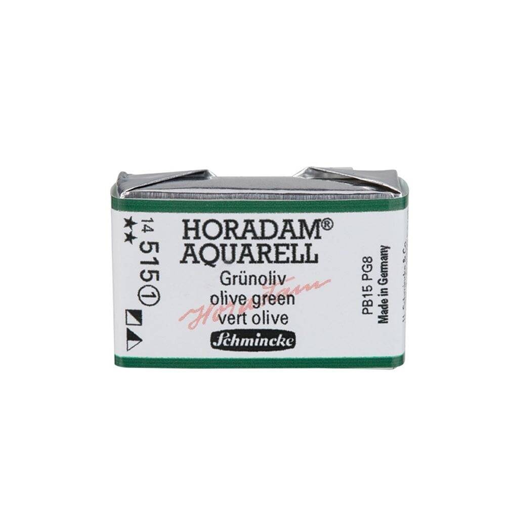 Schmincke Horadam Aquarell Artist Sulu Boya Tam Tablet Seri 1 515 Olive Green