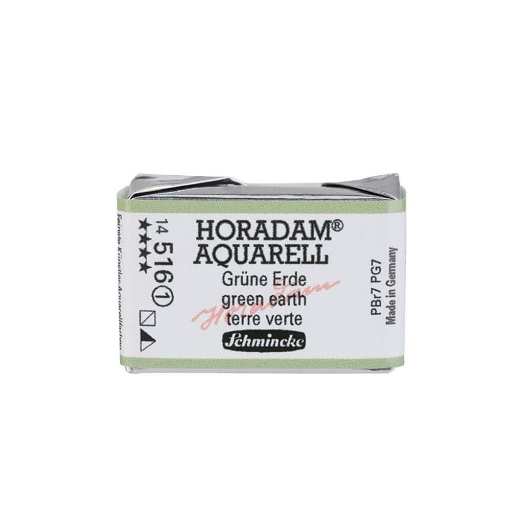 Schmincke Horadam Aquarell Artist Sulu Boya Tam Tablet Seri 1 516 Green Earth